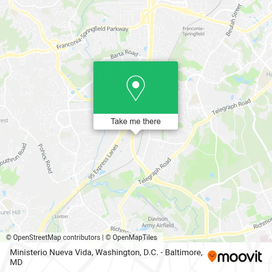 Ministerio Nueva Vida map