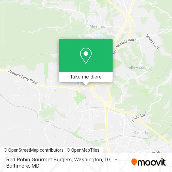 Red Robin Gourmet Burgers map