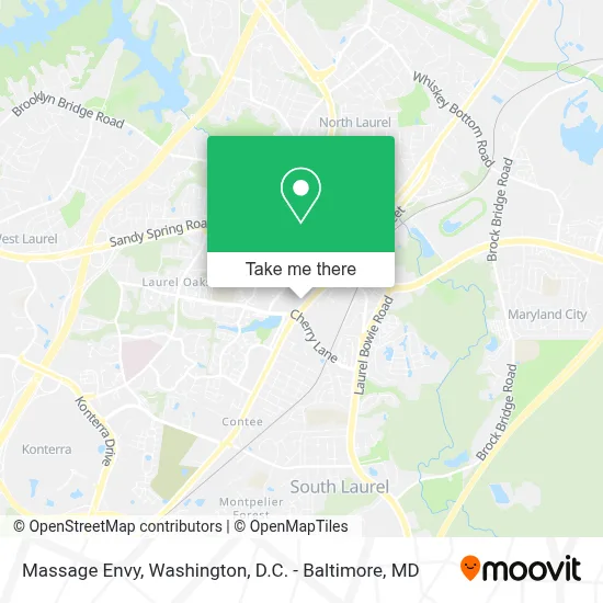 Massage Envy map