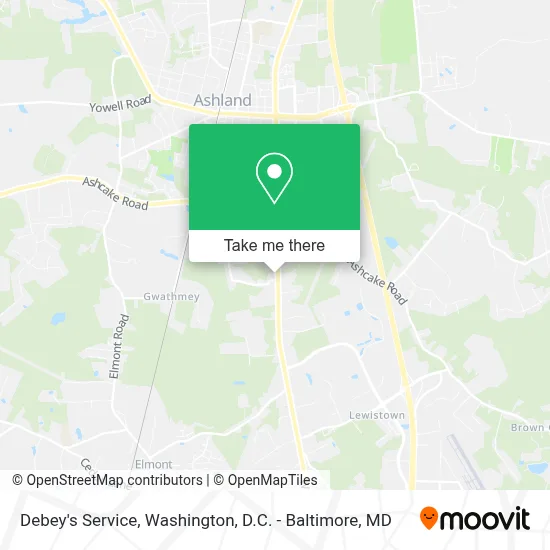 Debey's Service map