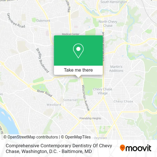 Comprehensive Contemporary Dentistry Of Chevy Chase map
