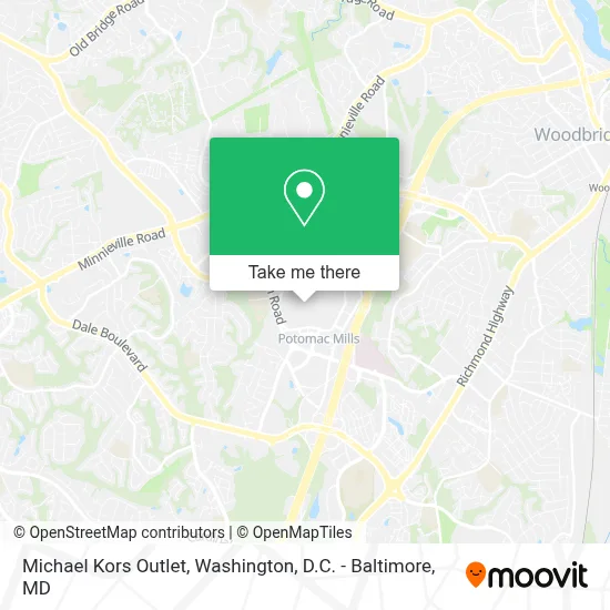 Michael Kors Outlet map