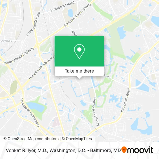 Venkat R. Iyer, M.D. map