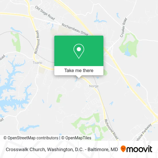 Crosswalk Church map