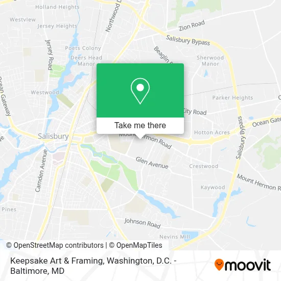 Keepsake Art & Framing map