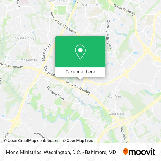 Men's Ministries map