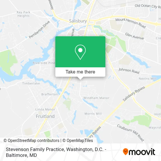 Stevenson Family Practice map
