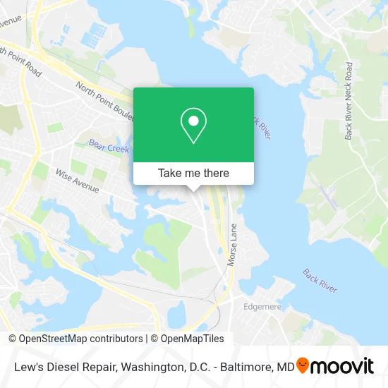 Lew's Diesel Repair map