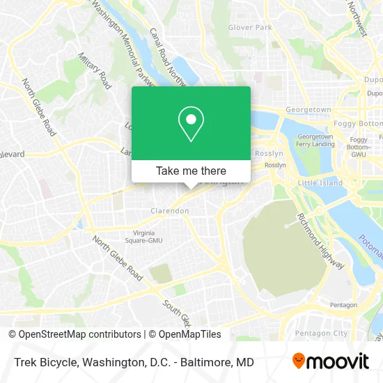 Trek Bicycle map