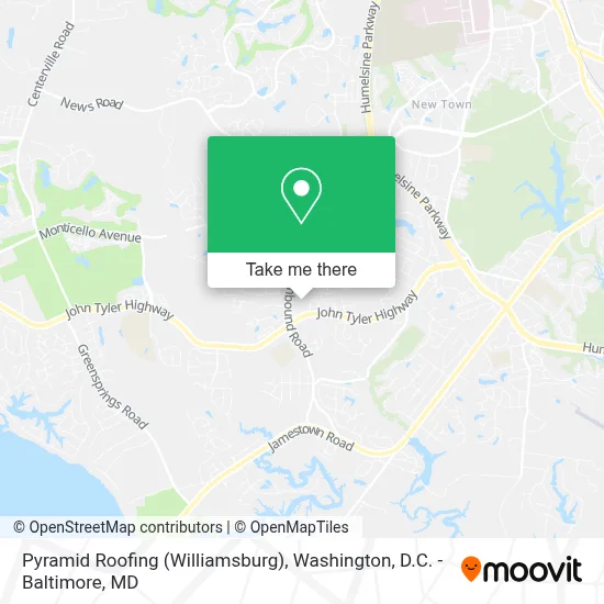 Pyramid Roofing (Williamsburg) map