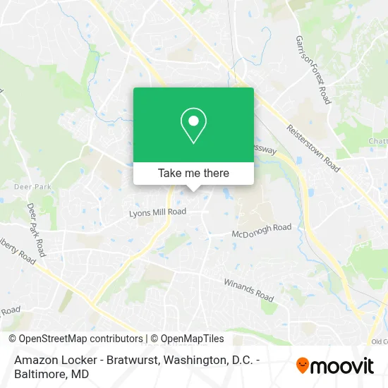 Amazon Locker - Bratwurst map