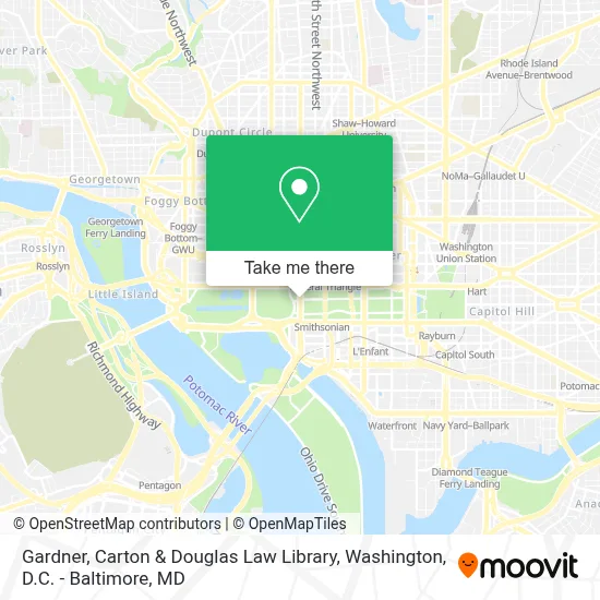 Gardner, Carton & Douglas Law Library map