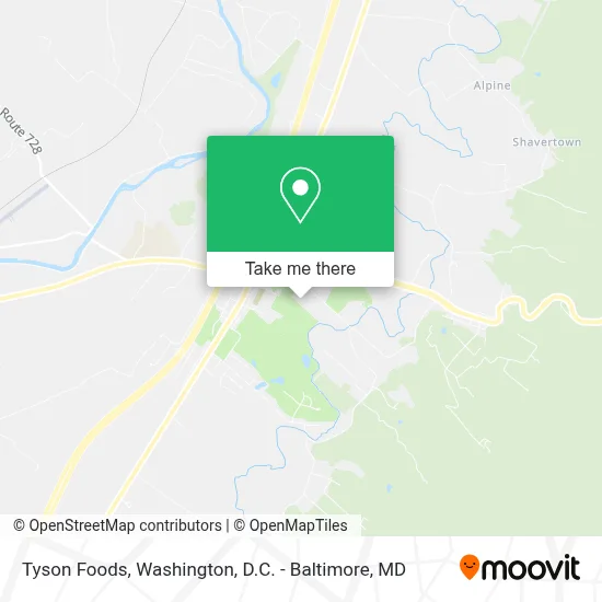 Tyson Foods map