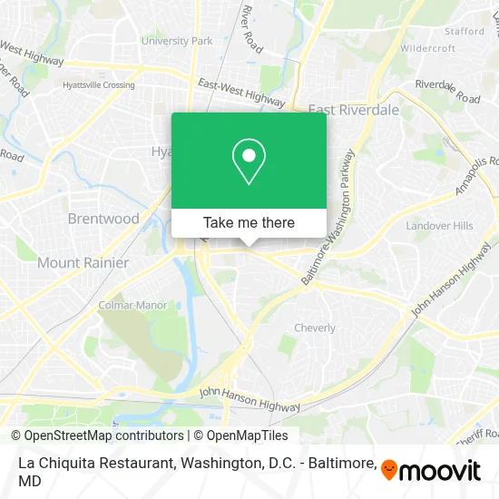 La Chiquita Restaurant map