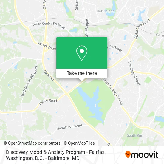 Discovery Mood & Anxiety Program - Fairfax map