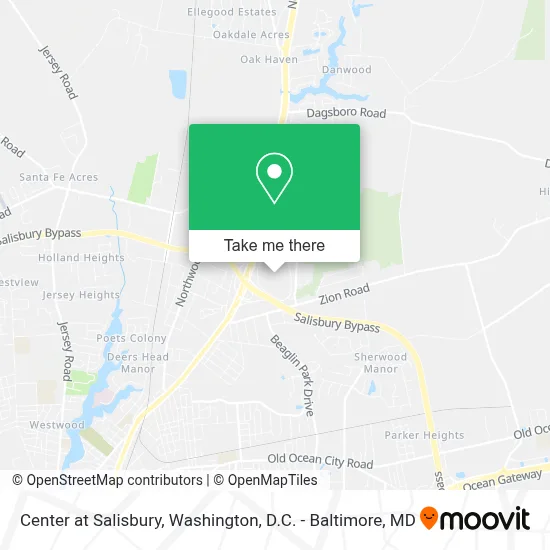 Center at Salisbury map