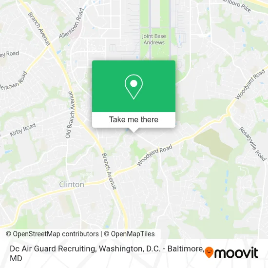 Dc Air Guard Recruiting map