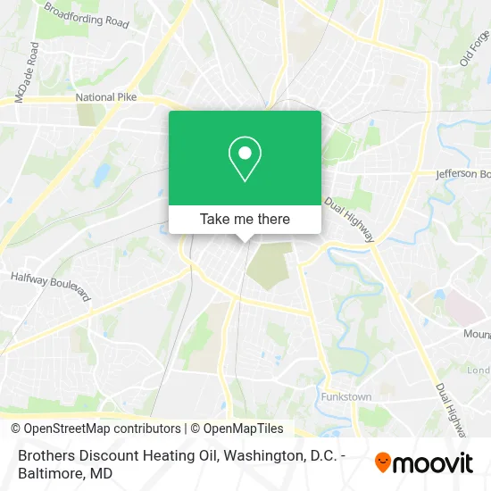 Brothers Discount Heating Oil map