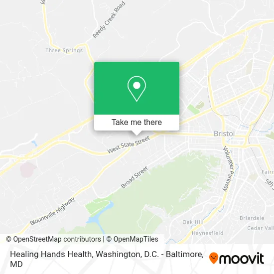 Healing Hands Health map
