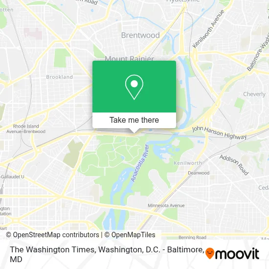The Washington Times map