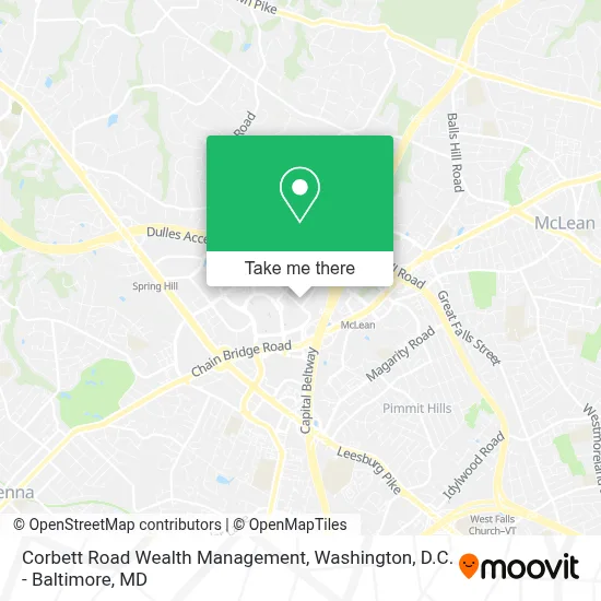 Corbett Road Wealth Management map