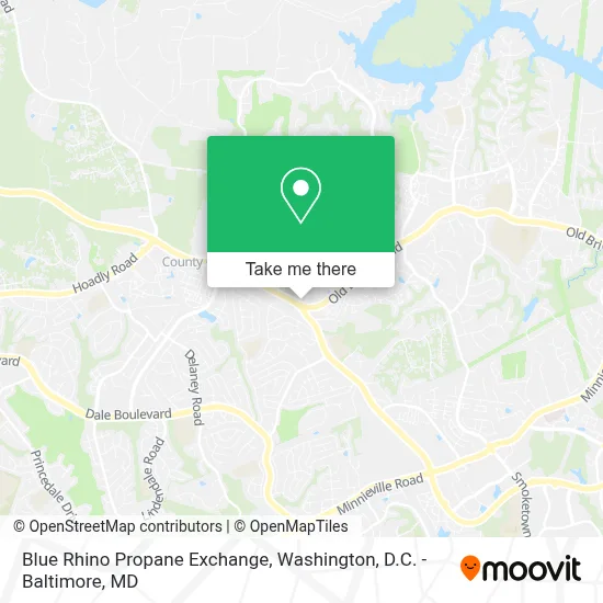 Blue Rhino Propane Exchange map