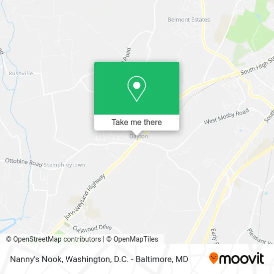 Nanny's Nook map