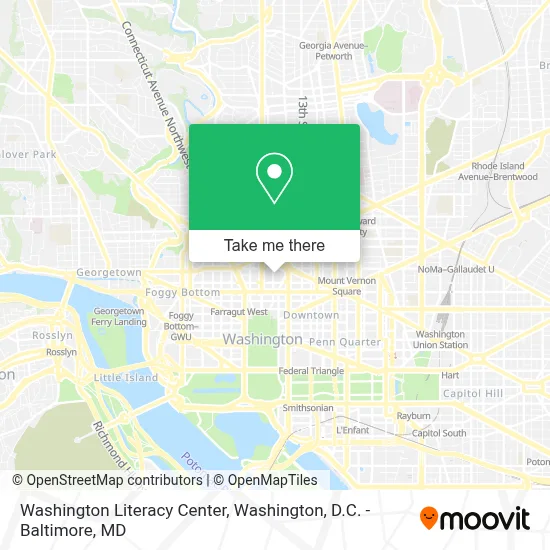 Washington Literacy Center map