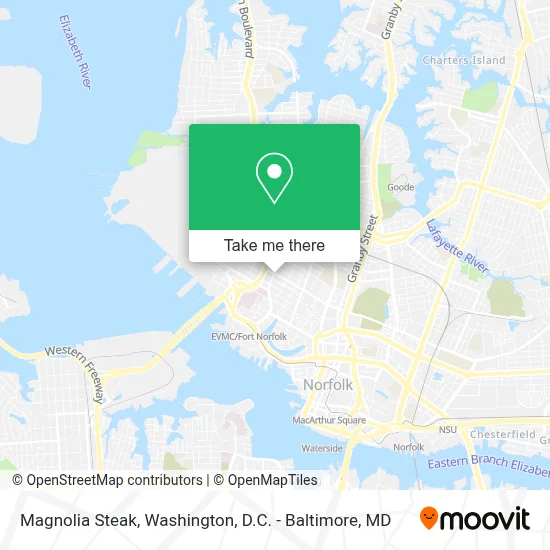 Magnolia Steak map