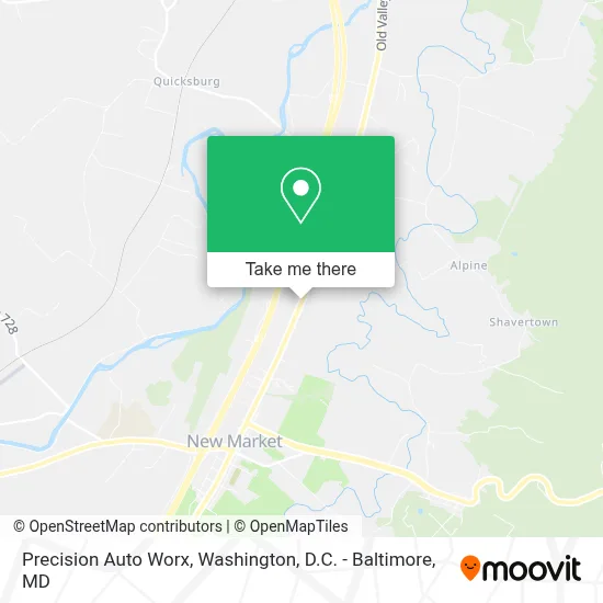 Precision Auto Worx map