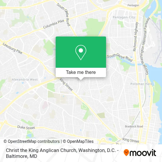 Christ the King Anglican Church map