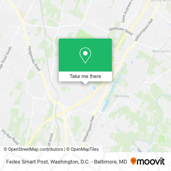 Fedex Smart Post map