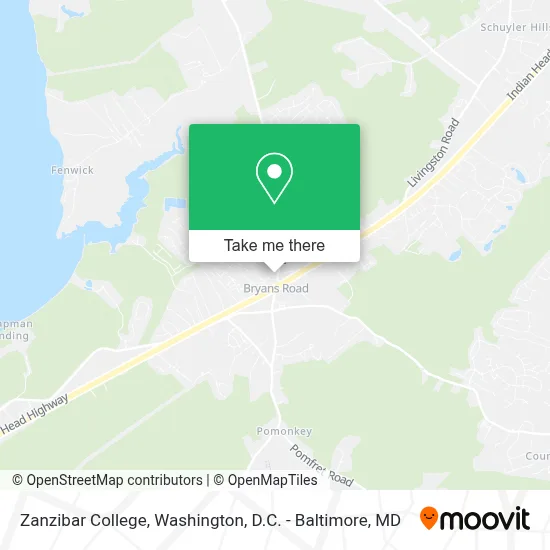 Zanzibar College map