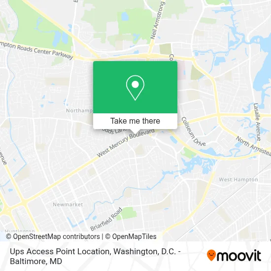 Ups Access Point Location map