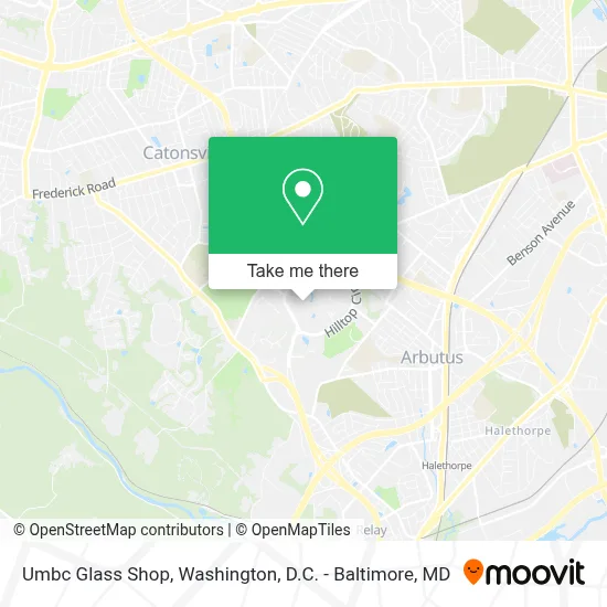 Umbc Glass Shop map