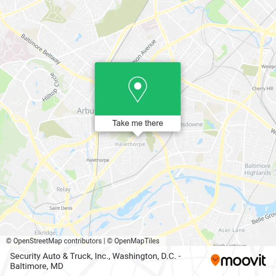 Security Auto & Truck, Inc. map