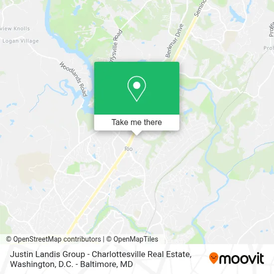 Justin Landis Group - Charlottesville Real Estate map