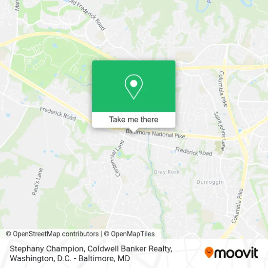 Stephany Champion, Coldwell Banker Realty map