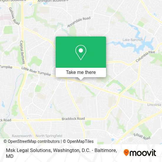 Msk Legal Solutions map