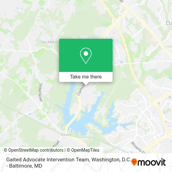 Gaited Advocate Intervention Team map