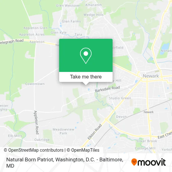 Natural Born Patriot map
