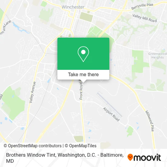 Brothers Window Tint map