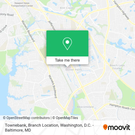 Townebank, Branch Location map