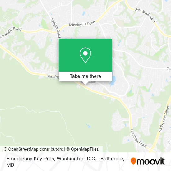 Emergency Key Pros map