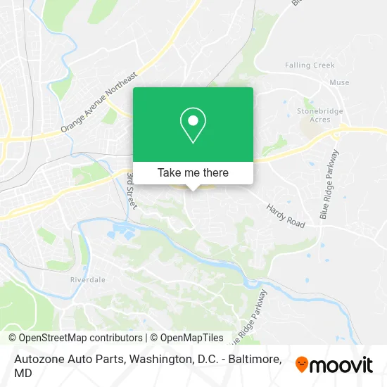 Autozone Auto Parts map