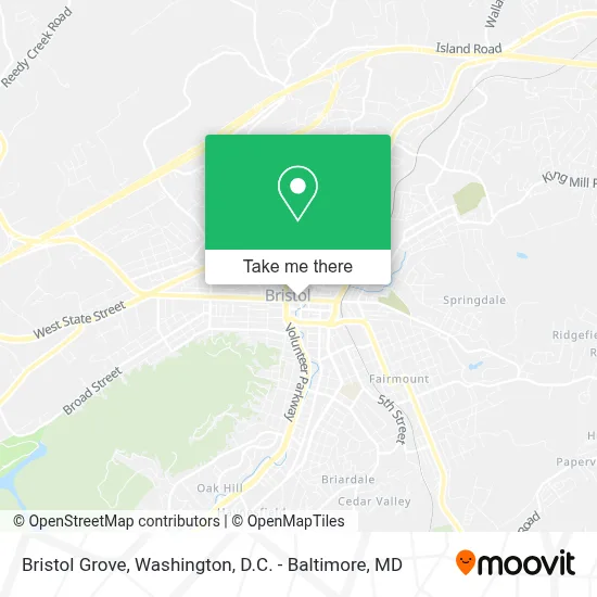 Bristol Grove map