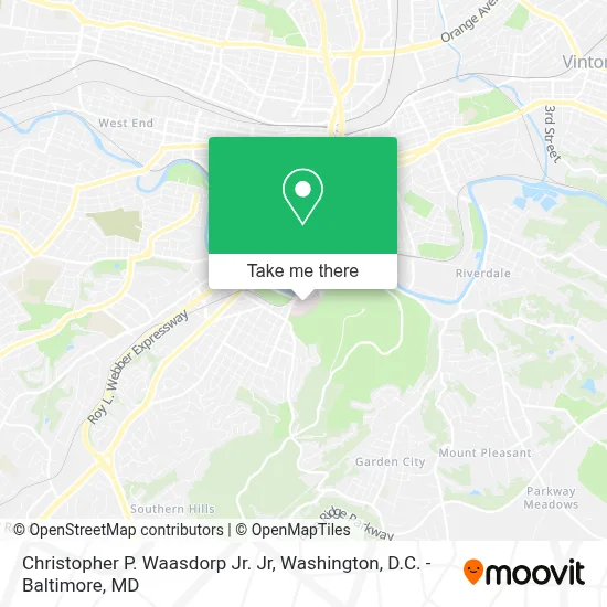 Christopher P. Waasdorp Jr. Jr map