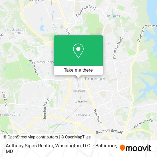 Anthony Sipos Realtor map