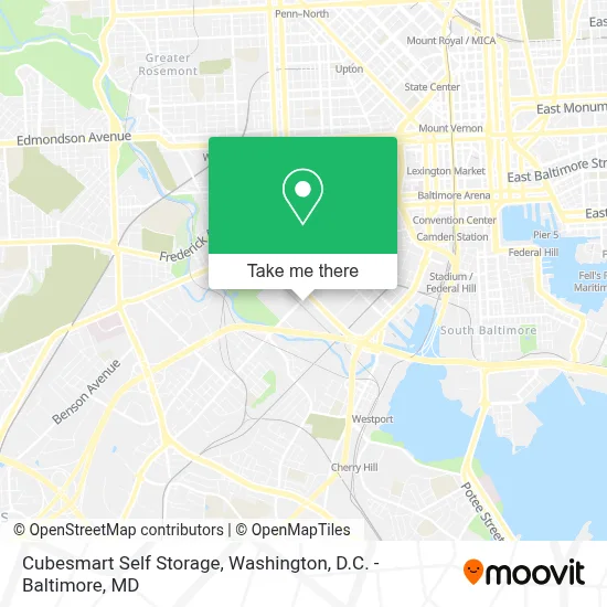 Cubesmart Self Storage map