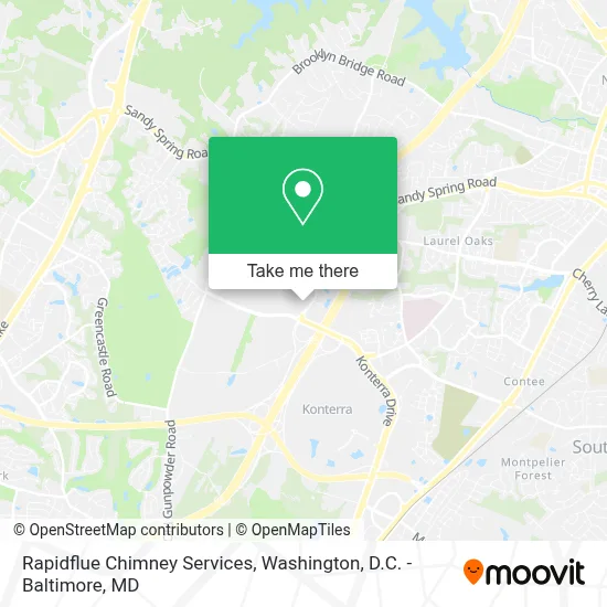 Rapidflue Chimney Services map